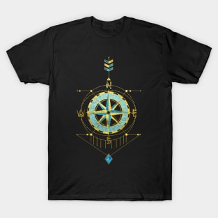 Decorative Sacred Geometry Compass T-Shirt